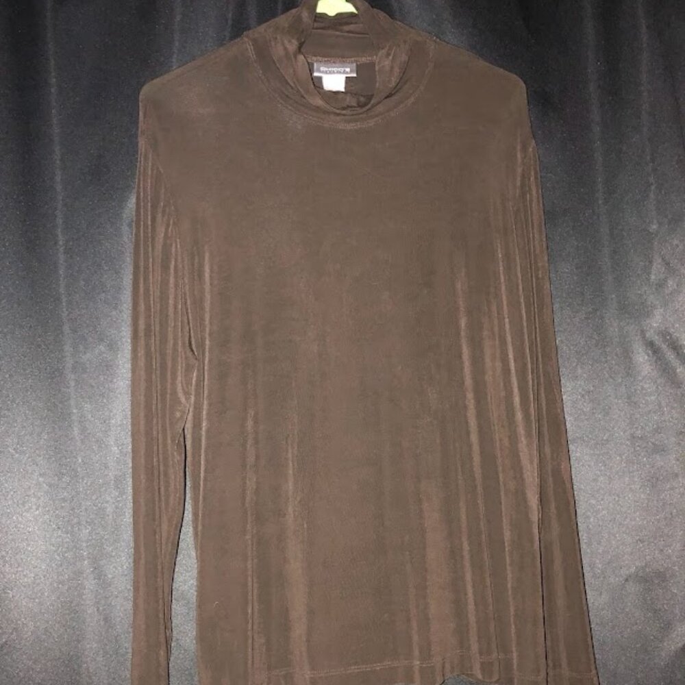 Chico's Dark Brown Long sleeve warm top Size L